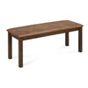 Nilkamal Arnold Multi Use Long Sitting Bench for Living Room | Dining Room (Walnut)