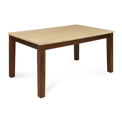Nilkamal Arnold Marble 6 Seater Dining Table (Beige)