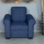 Nilkamal Array 1 Seater Bill Arm Sofa (Blue)