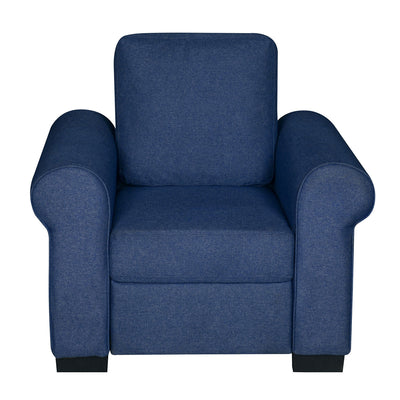 Nilkamal Array 1 Seater Bill Arm Sofa (Blue)