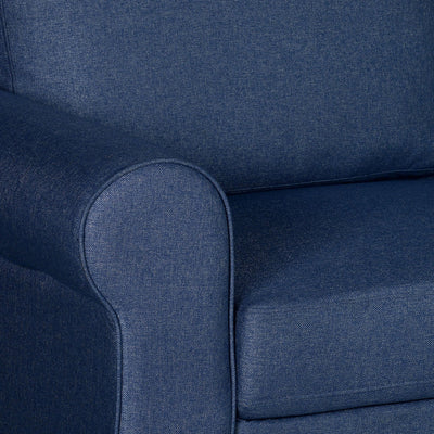 Nilkamal Array 1 Seater Bill Arm Sofa (Blue)