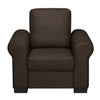 Nilkamal Array 1 Seater Bill Arm Sofa (Dark Brown)