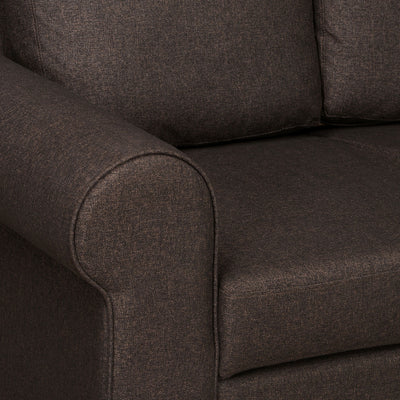Nilkamal Array 1 Seater Bill Arm Sofa (Dark Brown)