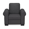Nilkamal Array 1 Seater Bill Arm Sofa (Dark Grey)