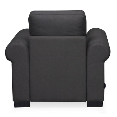 Nilkamal Array 1 Seater Bill Arm Sofa (Dark Grey)