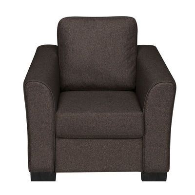 Nilkamal Array 1 Seater Mike Arm Sofa (Dark Brown)