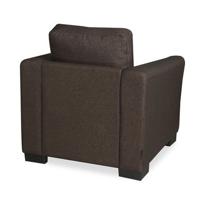 Nilkamal Array 1 Seater Mike Arm Sofa (Dark Brown)