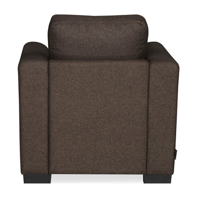 Nilkamal Array 1 Seater Mike Arm Sofa (Dark Brown)