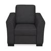 Nilkamal Array 1 Seater Mike Arm Sofa (Dark Grey)