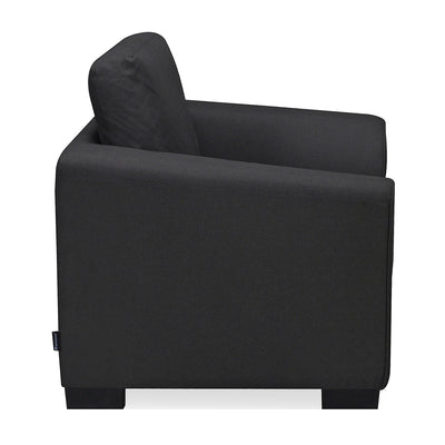 Nilkamal Array 1 Seater Mike Arm Sofa (Dark Grey)