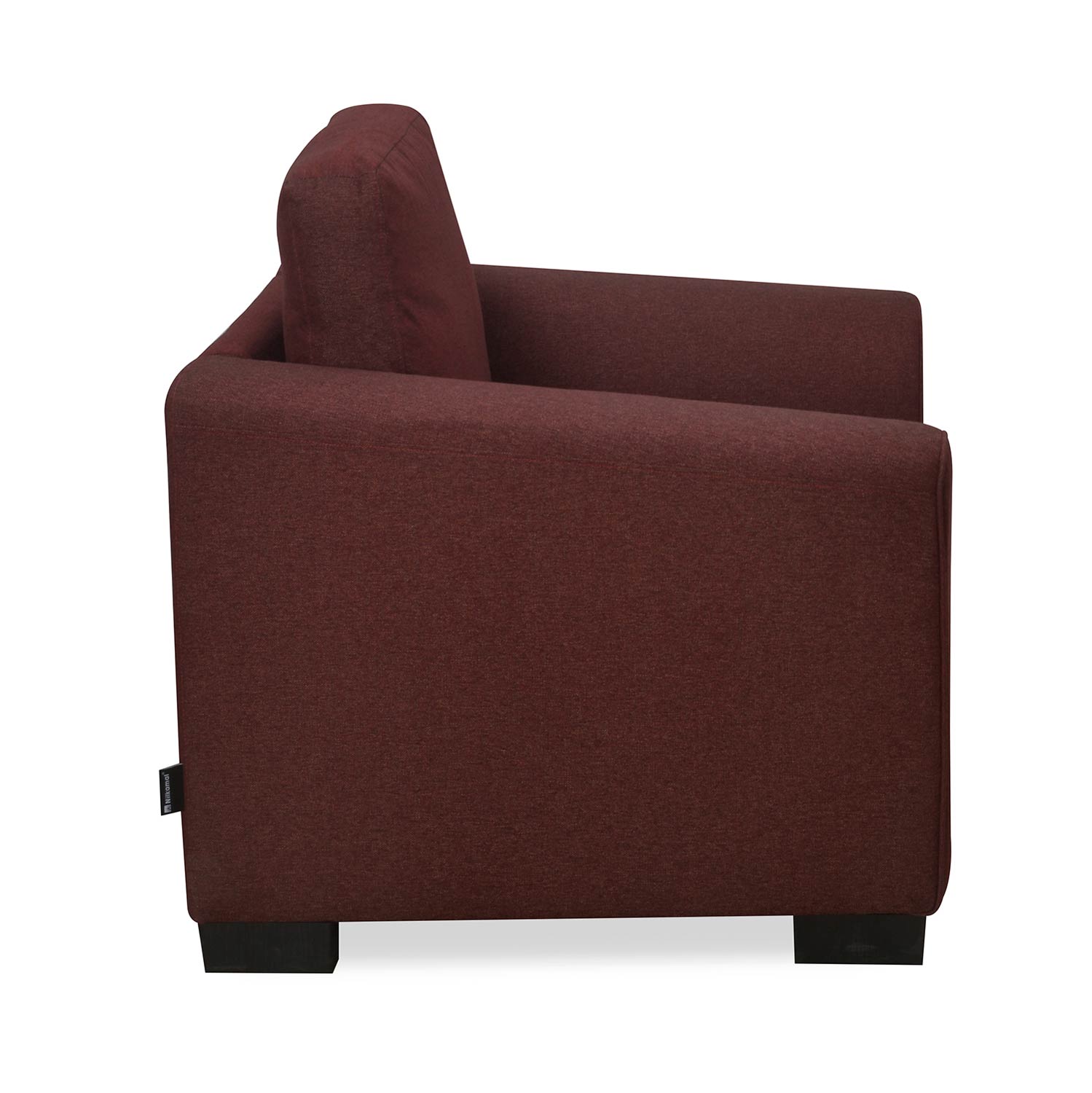 Nilkamal Array 1 Seater Mike Arm Sofa (Maroon)