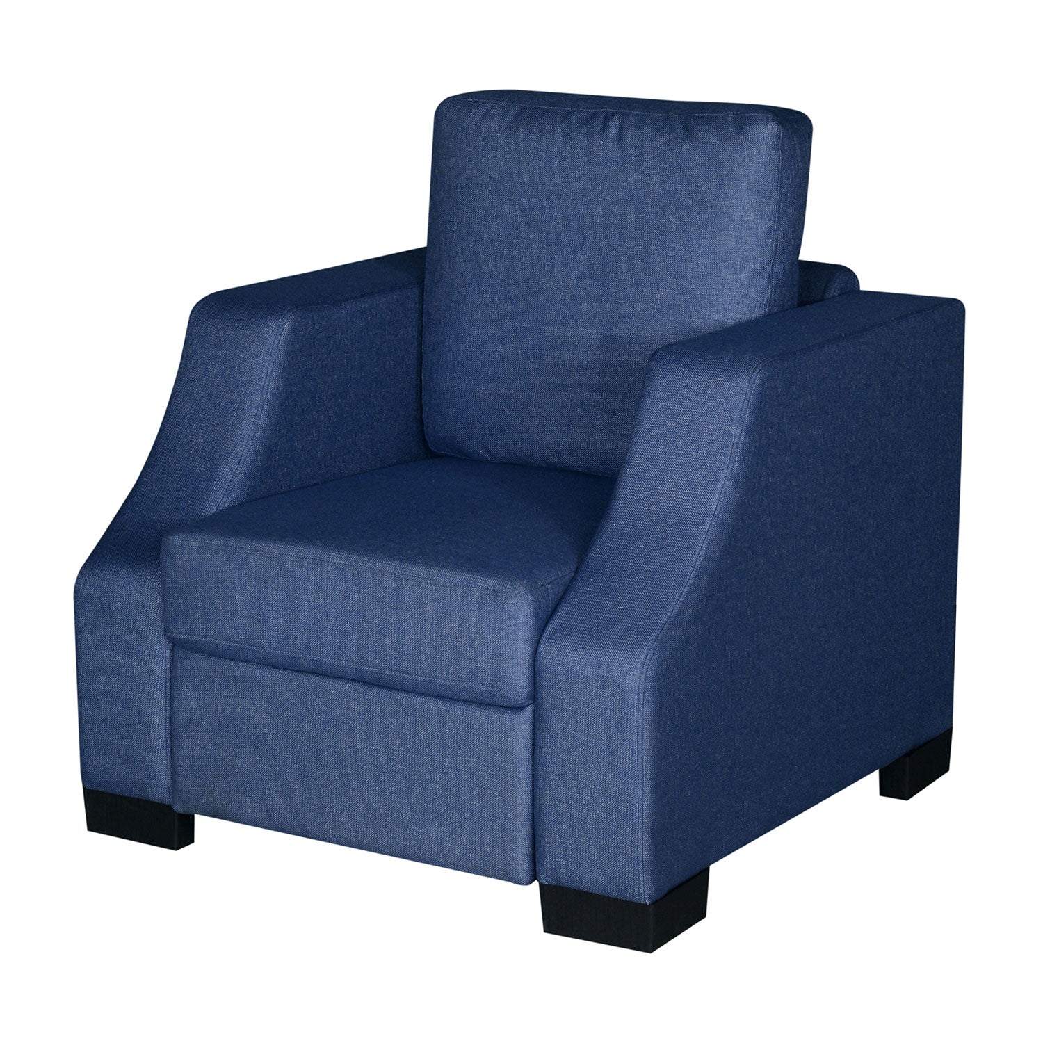 Nilkamal Array 1 Seater Rick Arm Sofa (Blue)