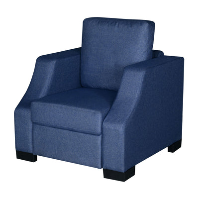 Nilkamal Array 1 Seater Rick Arm Sofa (Blue)