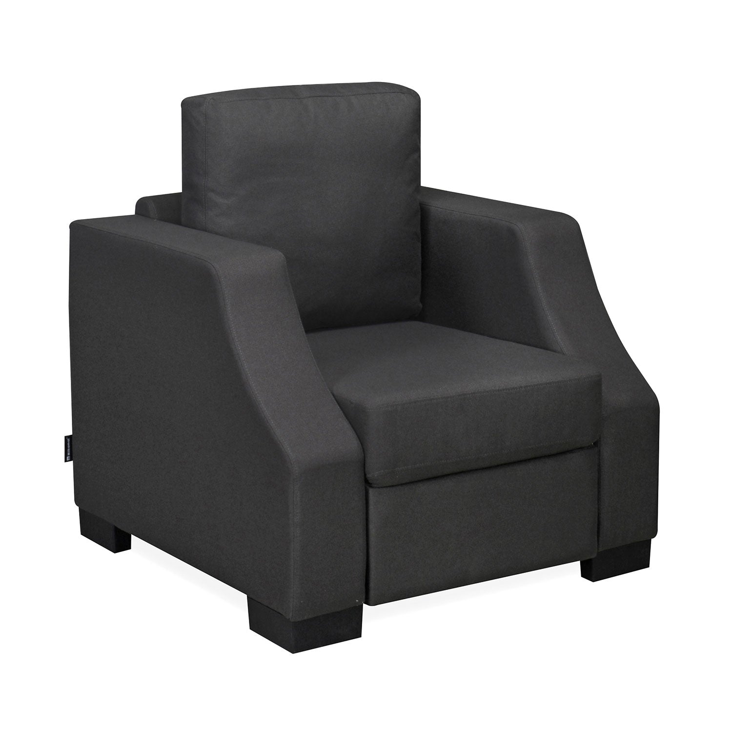 Nilkamal Array 1 Seater Rick Arm Sofa (Dark Grey)
