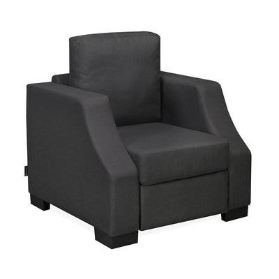 Nilkamal Array 1 Seater Rick Arm Sofa (Dark Grey)