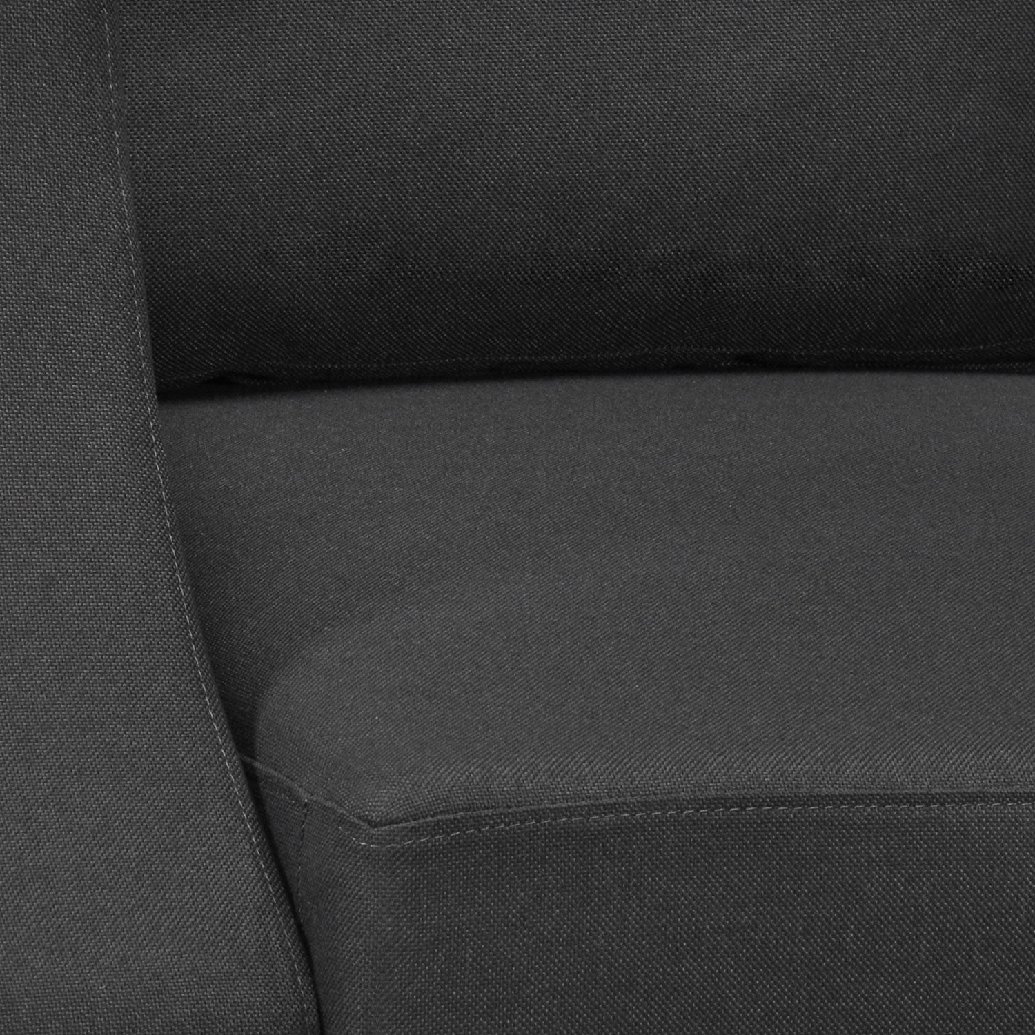 Nilkamal Array 1 Seater Rick Arm Sofa (Dark Grey)