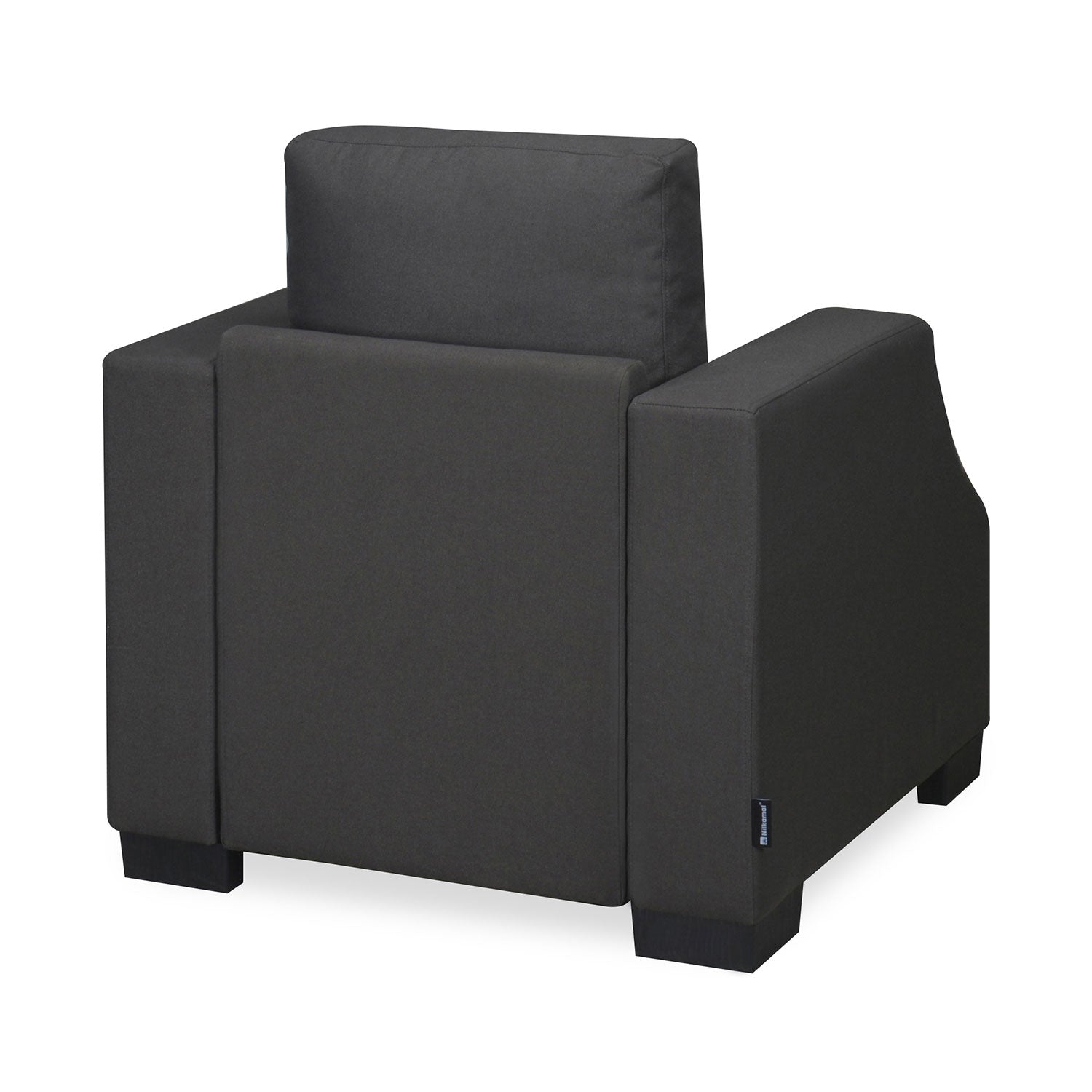 Nilkamal Array 1 Seater Rick Arm Sofa (Dark Grey)