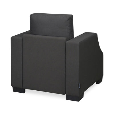 Nilkamal Array 1 Seater Rick Arm Sofa (Dark Grey)
