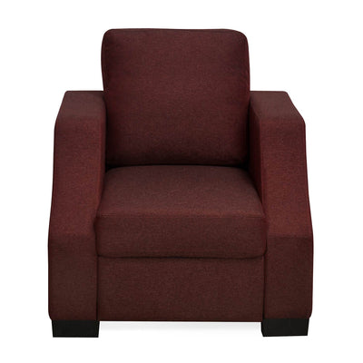 Nilkamal Array 1 Seater Rick Arm Sofa (Maroon)