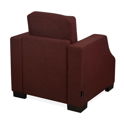 Nilkamal Array 1 Seater Rick Arm Sofa (Maroon)
