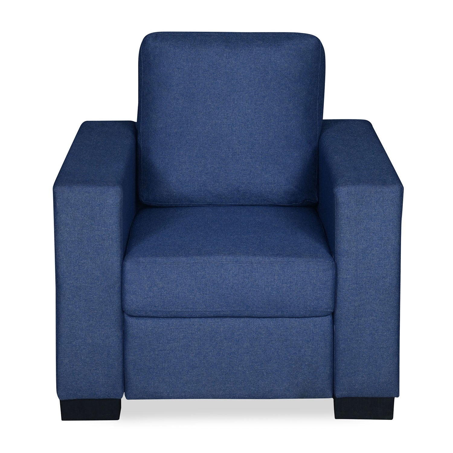 Nilkamal Array 1 Seater Ron Arm Sofa (Blue)