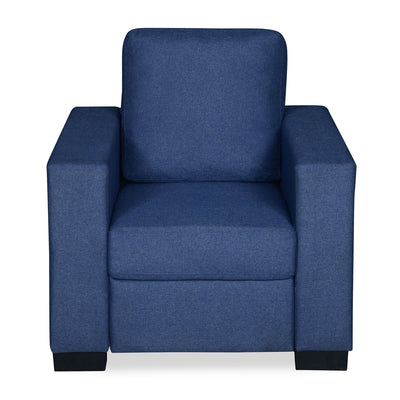Nilkamal Array 1 Seater Ron Arm Sofa (Blue)