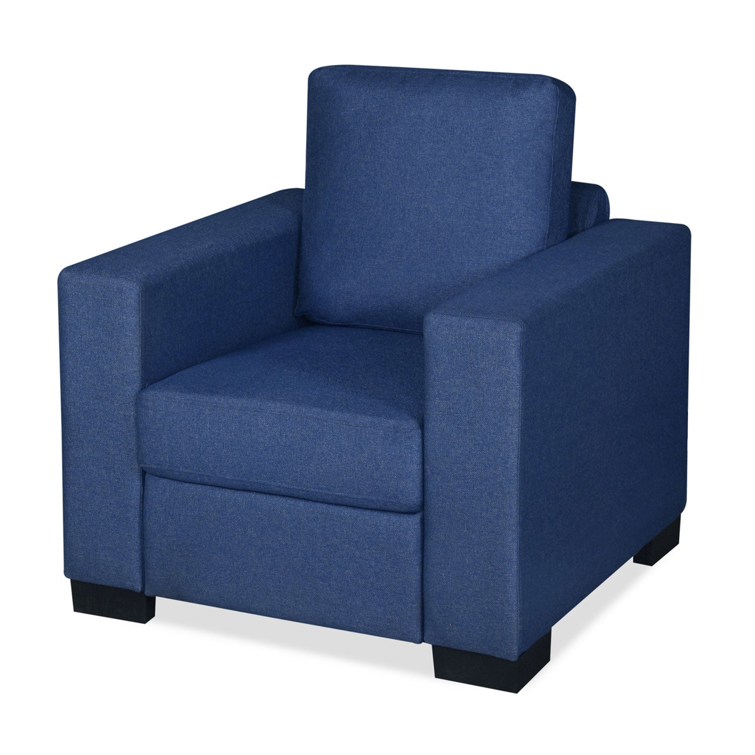 Nilkamal Array 1 Seater Ron Arm Sofa (Blue)