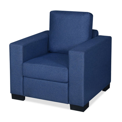 Nilkamal Array 1 Seater Ron Arm Sofa (Blue)