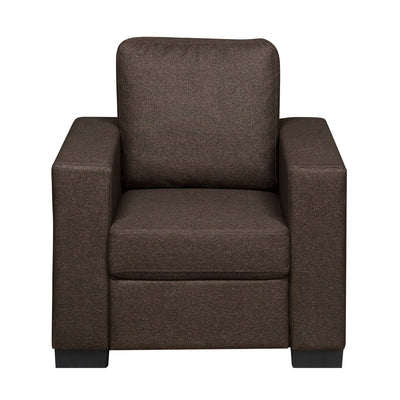 Nilkamal Array 1 Seater Ron Arm Sofa (Dark Brown)