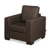 Nilkamal Array 1 Seater Ron Arm Sofa (Dark Brown)