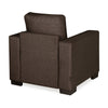 Nilkamal Array 1 Seater Ron Arm Sofa (Dark Brown)
