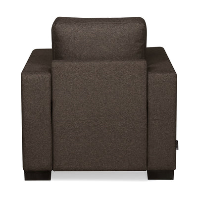 Nilkamal Array 1 Seater Ron Arm Sofa (Dark Brown)