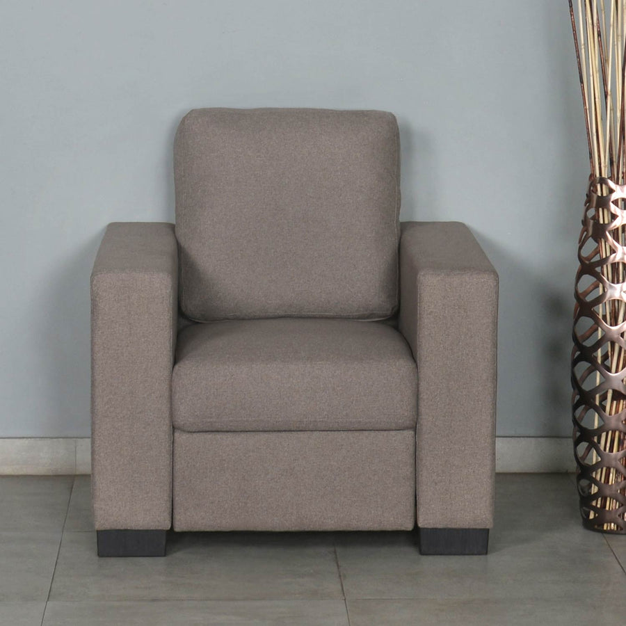 Nilkamal Array 1 Seater Ron Arm Sofa (Light Brown)