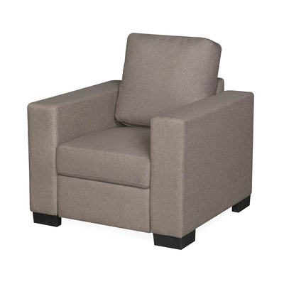 Nilkamal Array 1 Seater Ron Arm Sofa (Light Brown)