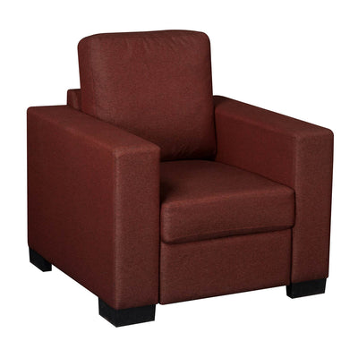 Nilkamal Array 1 Seater Ron Arm Sofa (Maroon)