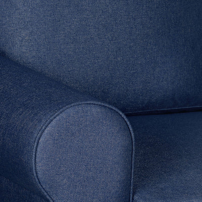 Nilkamal Array 2 Seater Bill Arm Sofa (Blue)