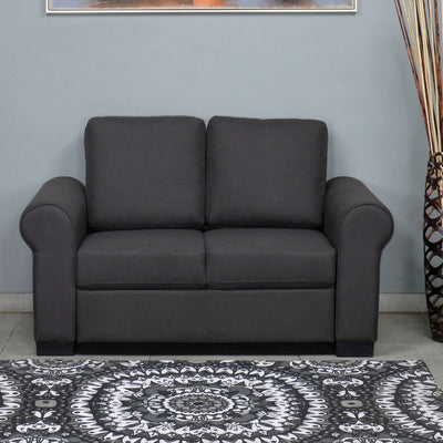 Nilkamal Array 2 Seater Bill Arm Sofa (Dark Grey)