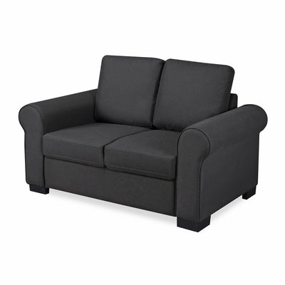 Nilkamal Array 2 Seater Bill Arm Sofa (Dark Grey)