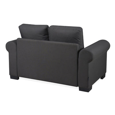 Nilkamal Array 2 Seater Bill Arm Sofa (Dark Grey)