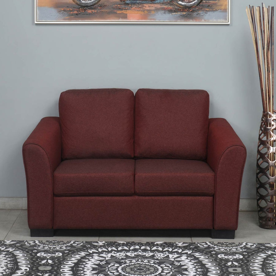 Nilkamal Array 2 Seater Mike Arm Sofa (Maroon)