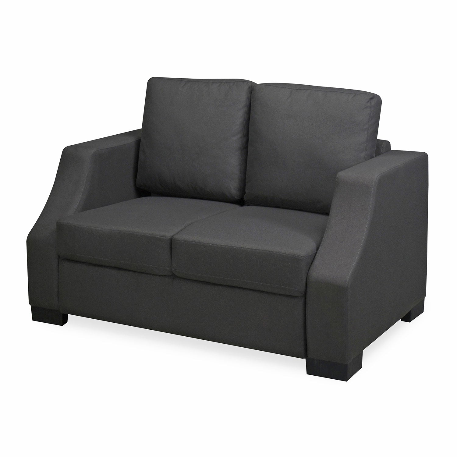 Nilkamal Array 2 Seater Rick Arm Sofa (Dark Grey)