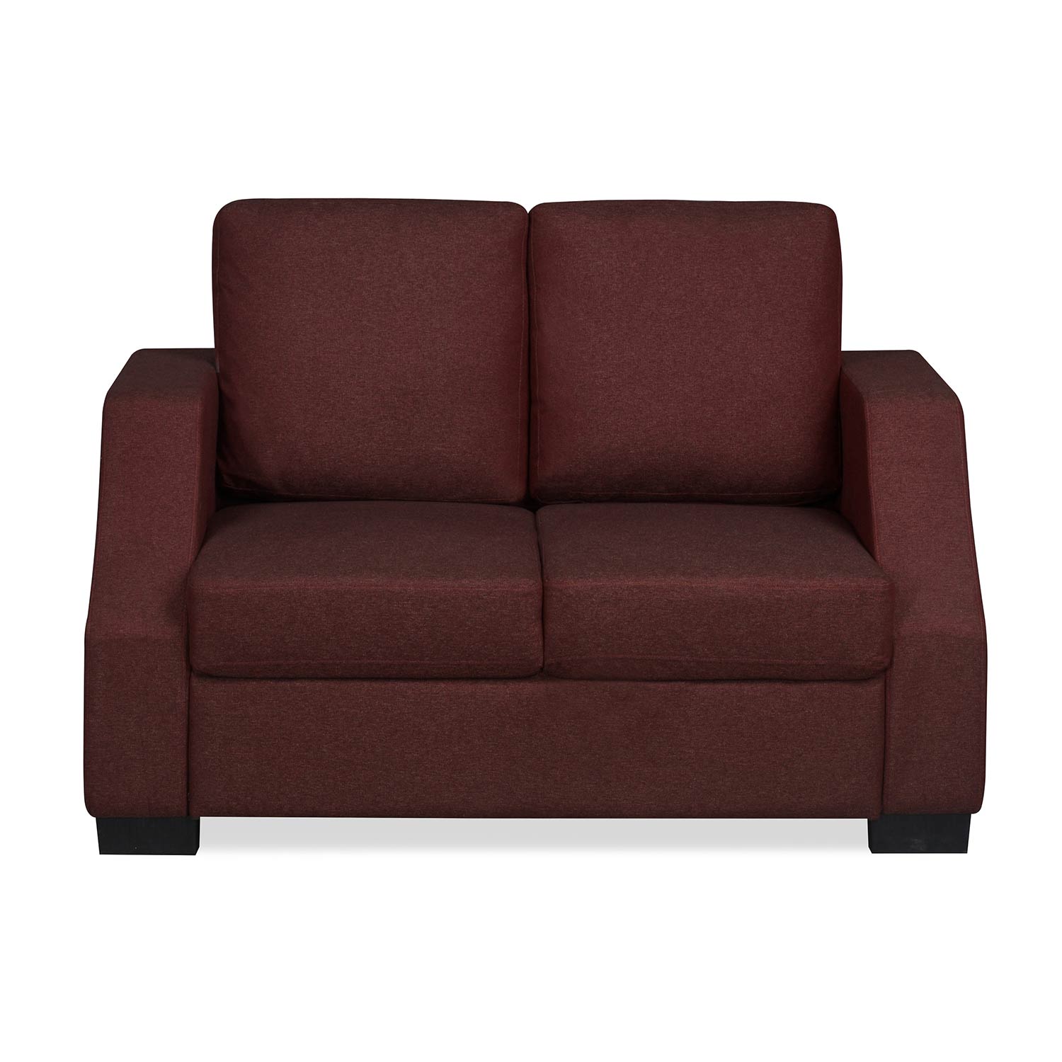 Nilkamal Array 2 Seater Rick Arm Sofa (Maroon)