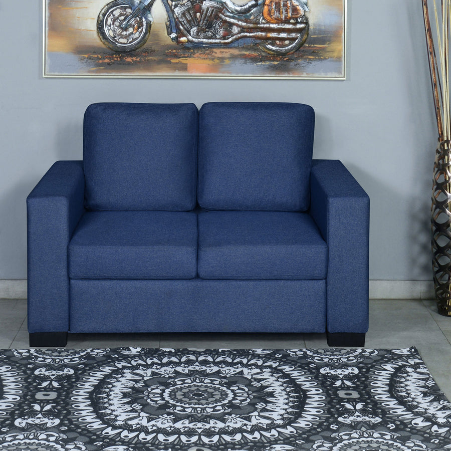 Nilkamal Array 2 Seater Ron Arm Sofa (Blue)