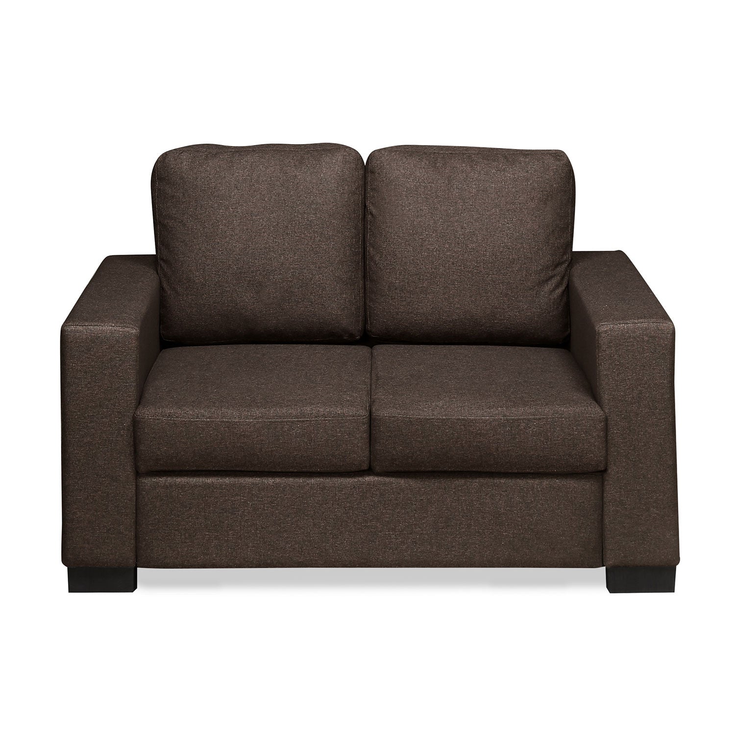 Nilkamal Array 2 Seater Ron Arm Sofa (Dark Brown)