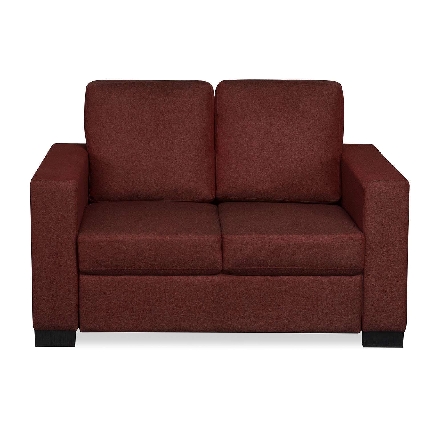 Nilkamal Array 2 Seater Ron Arm Sofa (Maroon)