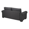 Nilkamal Array 3 Seater Bill Arm Sofa (Dark Grey)