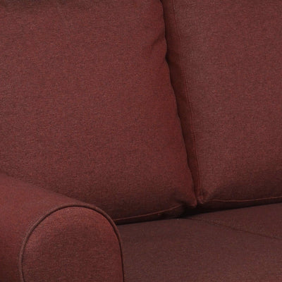Nilkamal Array 3 Seater Bill Arm Sofa (Maroon)