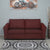 Nilkamal Array 3 Seater Mike Arm Sofa (Maroon)