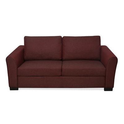 Nilkamal Array 3 Seater Mike Arm Sofa (Maroon)