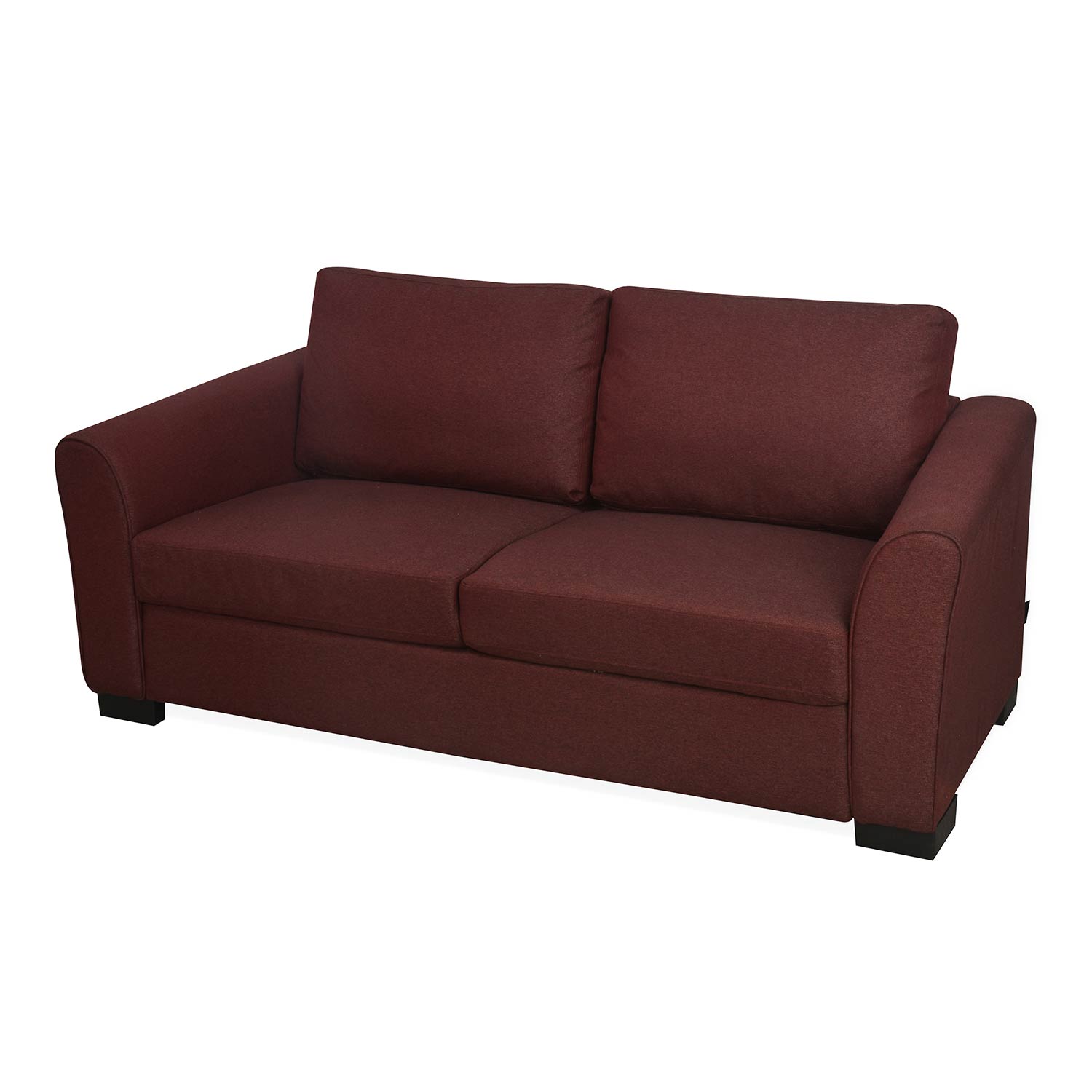 Nilkamal Array 3 Seater Mike Arm Sofa (Maroon)